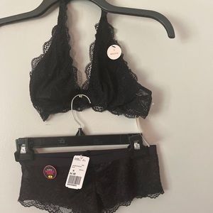 Black Lace Lingerie Set
